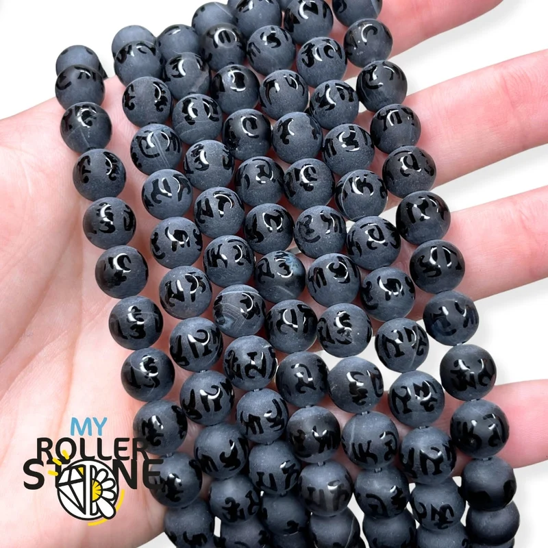 Om Mani Padme Hum Onyx Perle