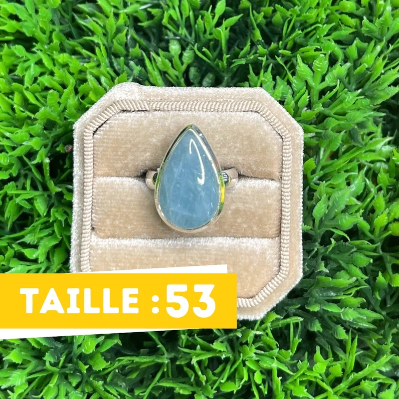 Aquamarin-Silberring #83