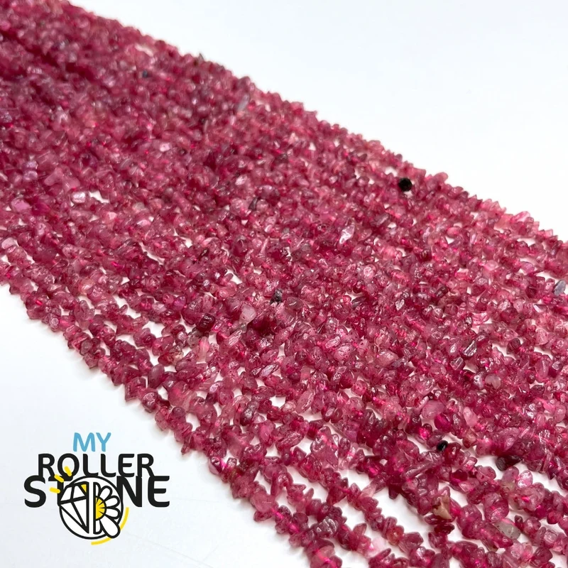 Rosa Turmalin-Chips-Perle