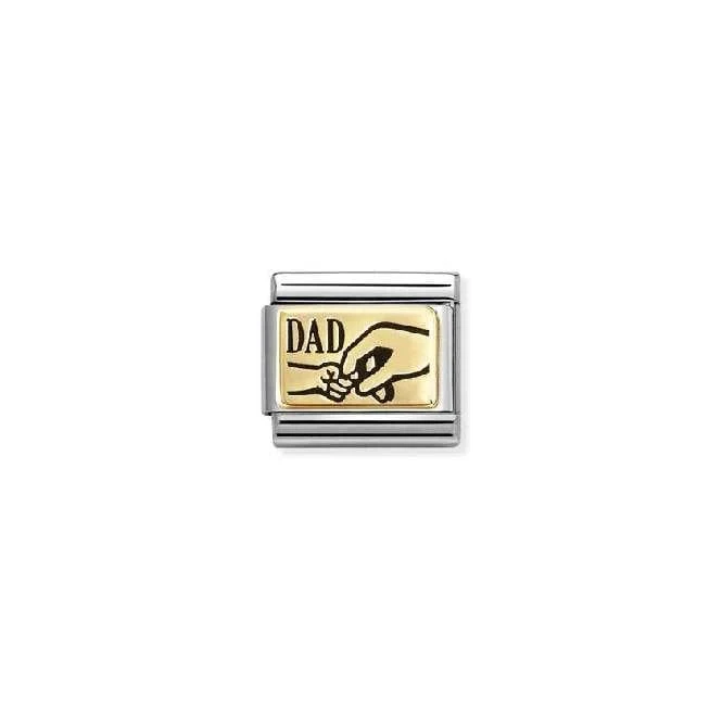 Classic Gold Dad Hand Friends & Family Charms