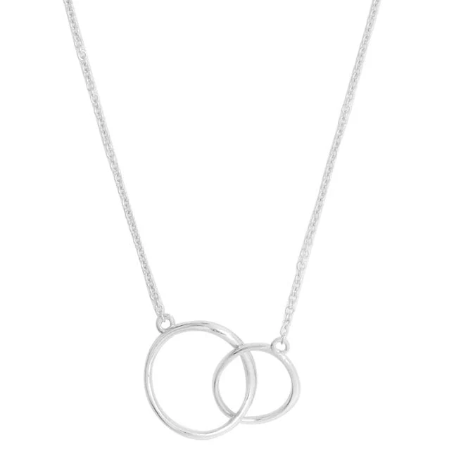 Light The Way Silver Double Necklace
