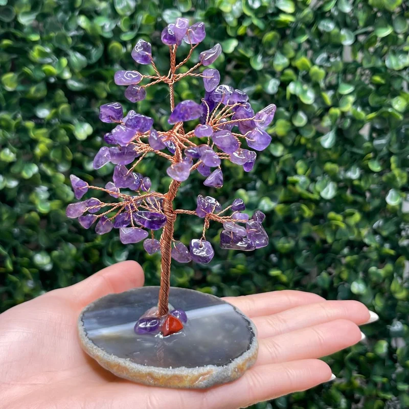 Lebensbaum Amethyst mit Achat