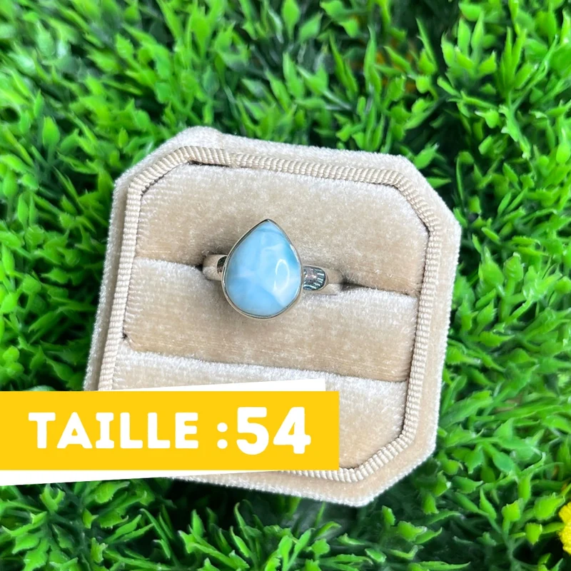 925 Silber Larimar Ring #134