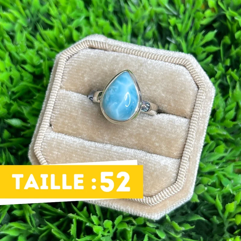 925 Silber Larimar Ring #137