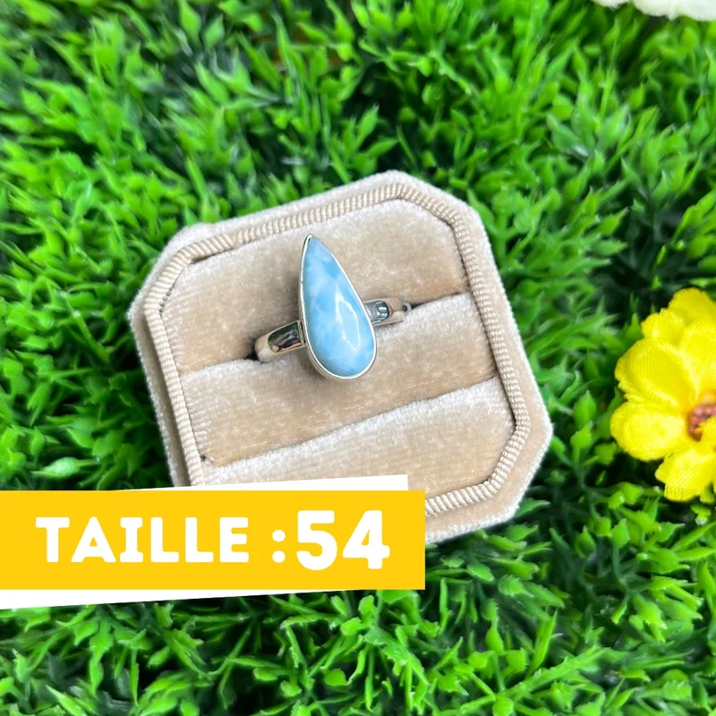 925 Silber Larimar Ring #151