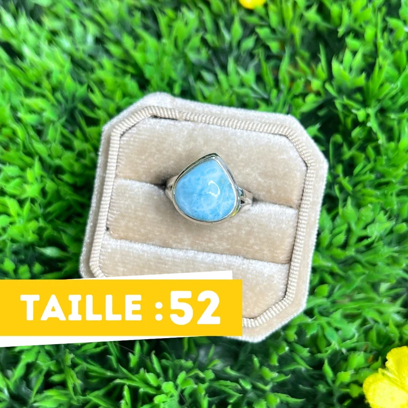 925 Silber Larimar Ring #147