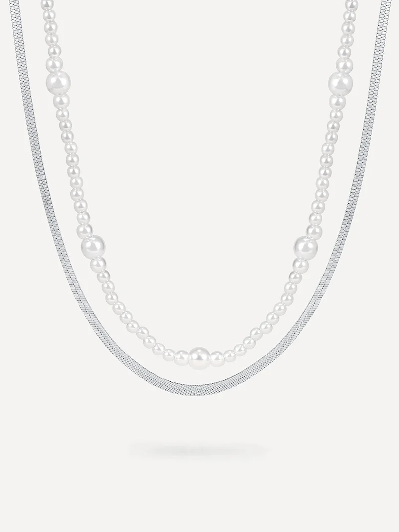 Enchanting Pearl Layered Kette