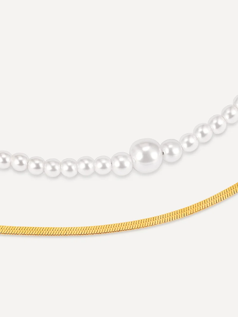 Enchanting Pearl Layered Kette