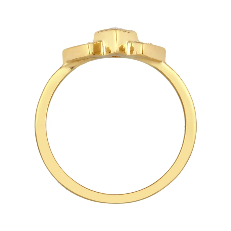 Ring Geo Vintage | Zirkonia (Weiß)