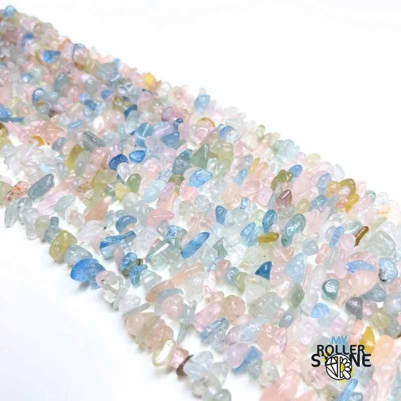 Beryl-Chip-Perle 38 cm