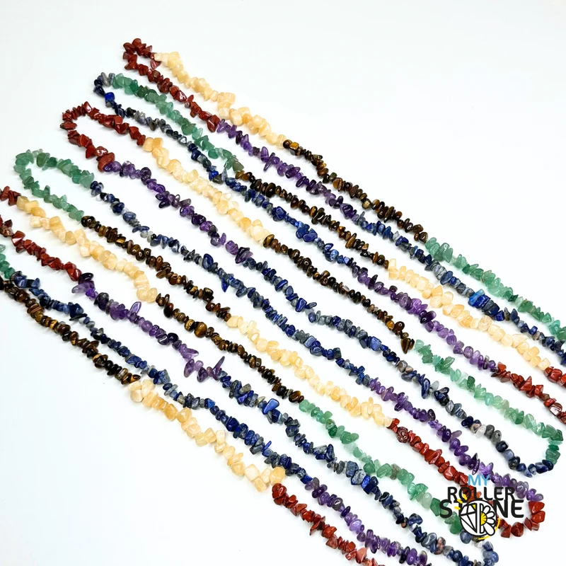 7 Chakra-Chip-Perlen, 78 cm