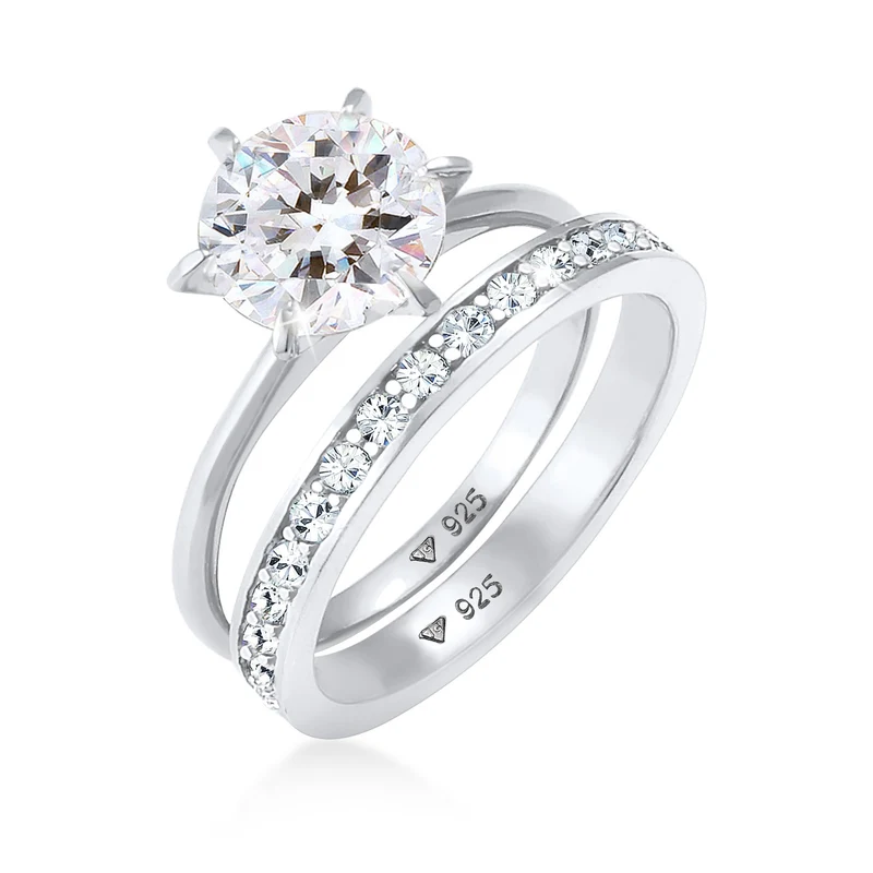 Ringset | Kristall ( Weiß )
