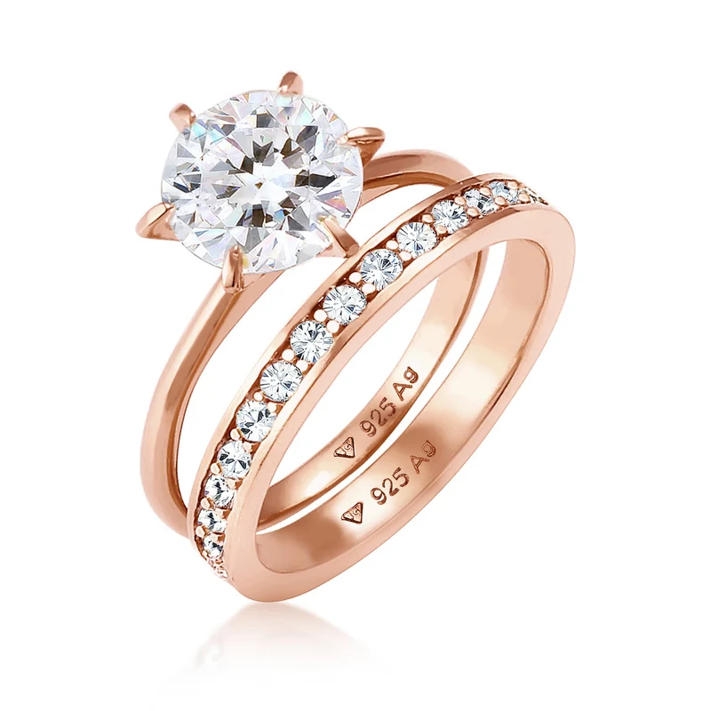 Ringset | Kristall ( Weiß )