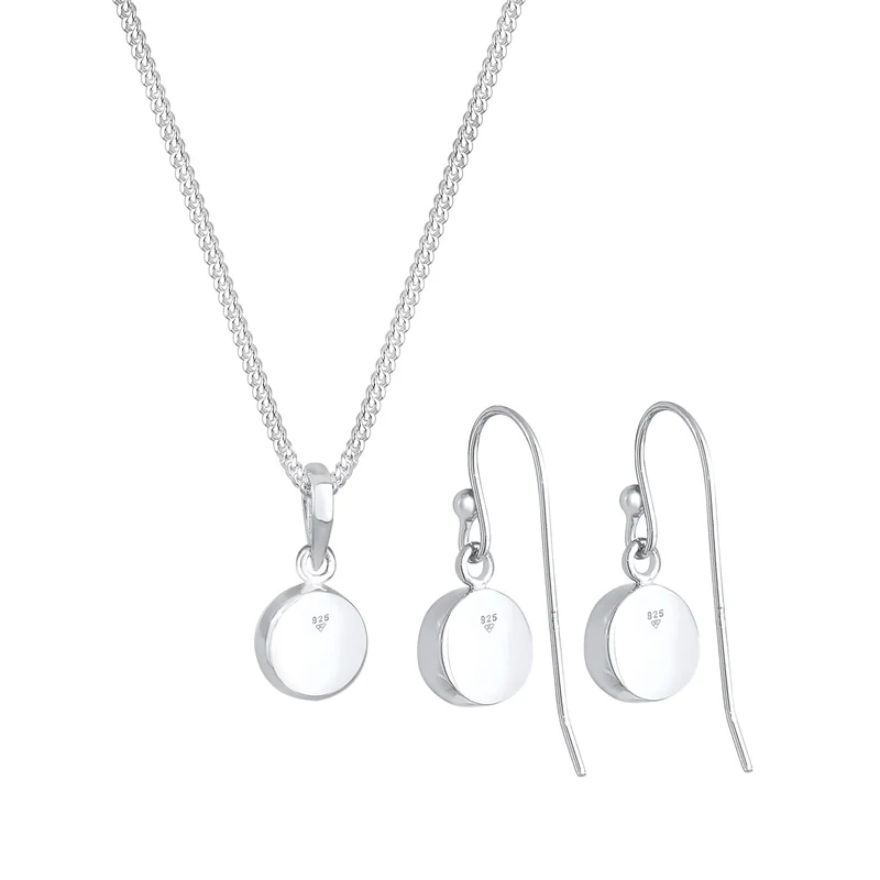 Schmuckset | Mondstein ( Weiß )
