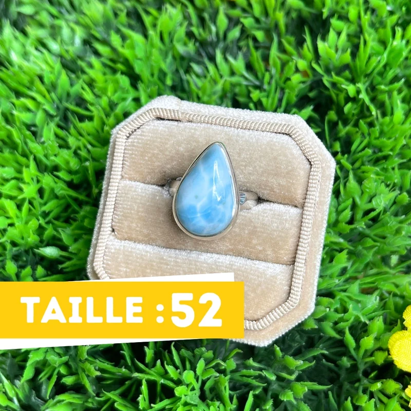 925 Silber Larimar Ring #129