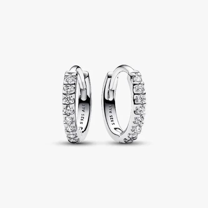 Sparkling Huggie Hoop Earrings