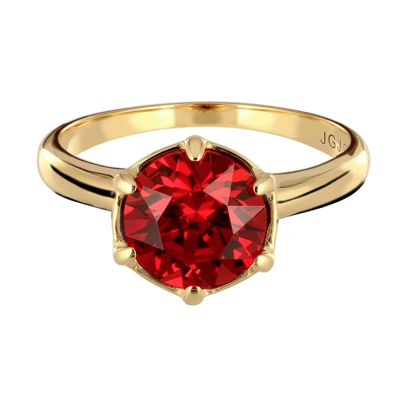 Solitär-Ring Elegant | Mit Kristallen von Swarovski® (Grün)