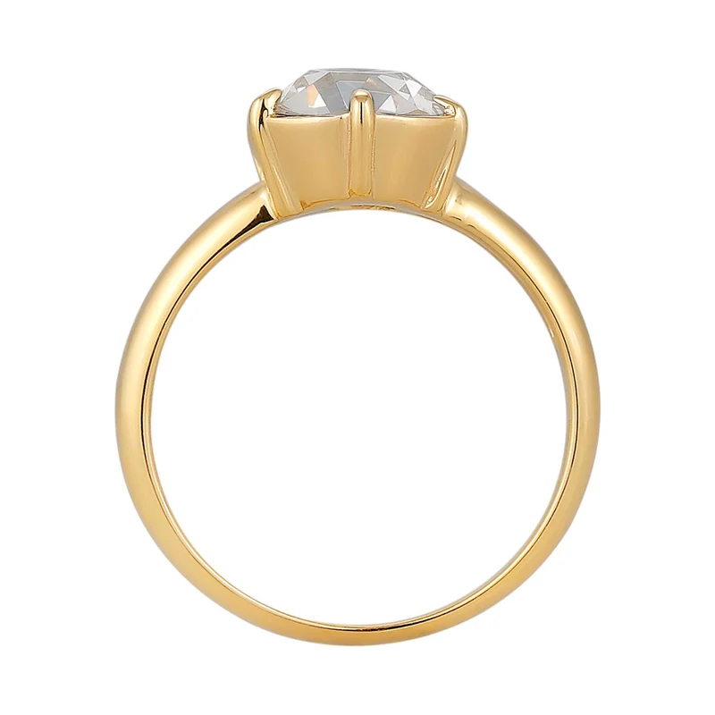 Solitär-Ring Elegant | Mit Kristallen von Swarovski® (Grün)