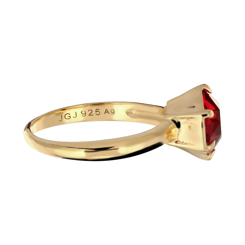 Solitär-Ring Elegant | Mit Kristallen von Swarovski® (Grün)