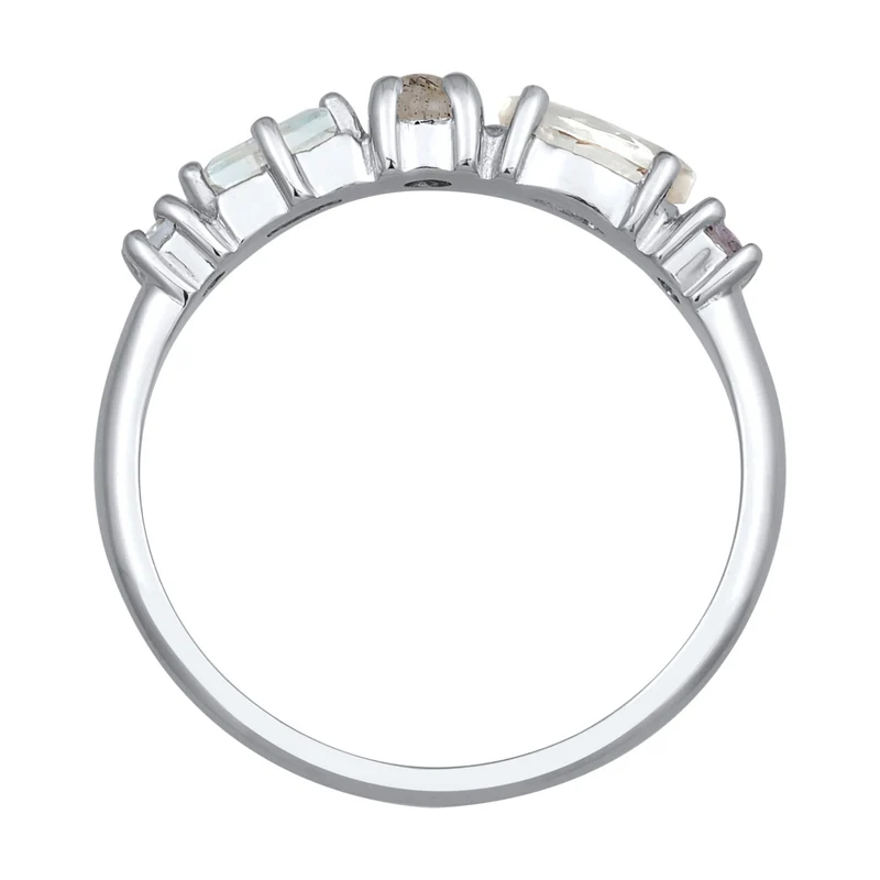 Memoire Ring | Amethyst (Hellgrün), Topas (Hellblau), Tansanit (Lila)