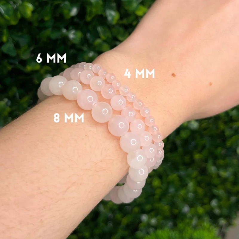 Individuelles Rosenquarz-Armband