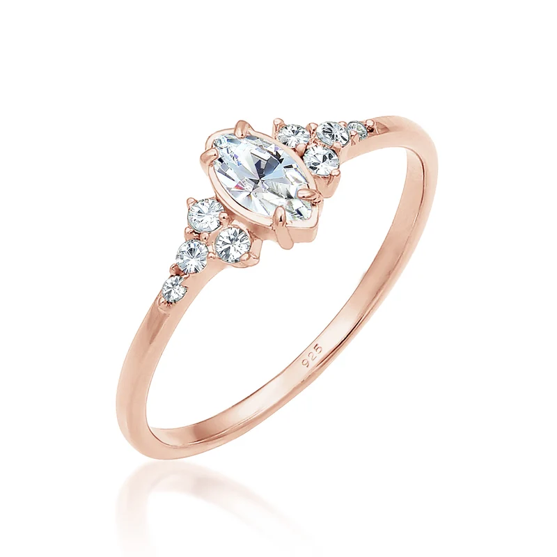 Verlobungsring | Mit Kristallen von Swarovski® (Weiß)