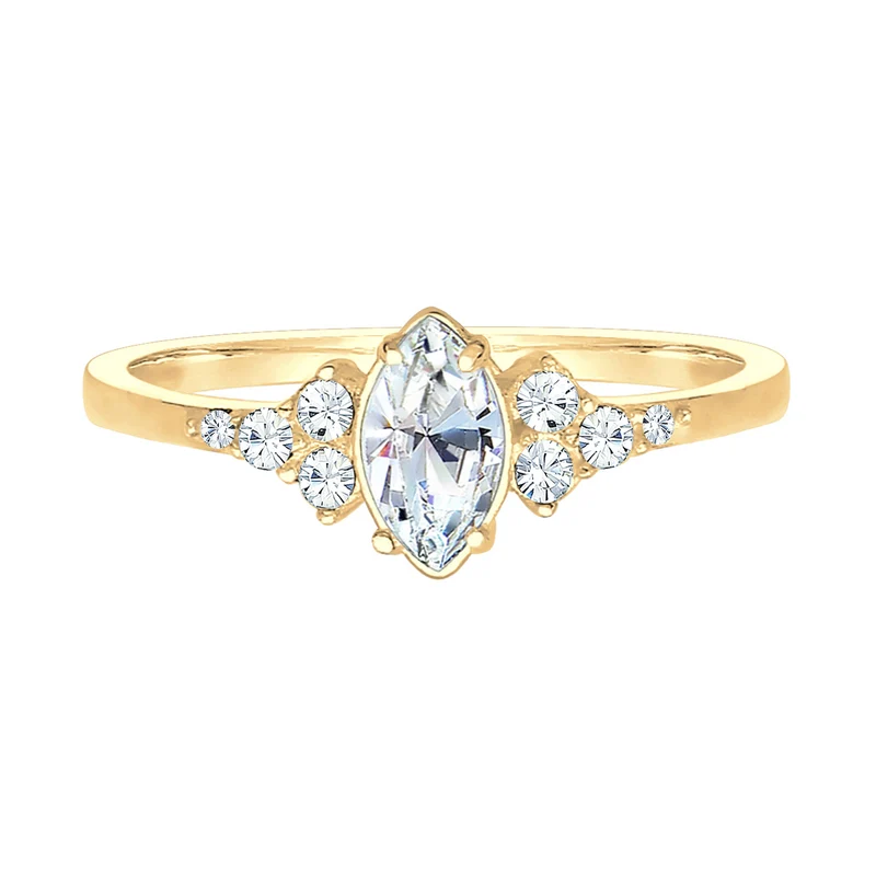 Verlobungsring | Mit Kristallen von Swarovski® (Weiß)