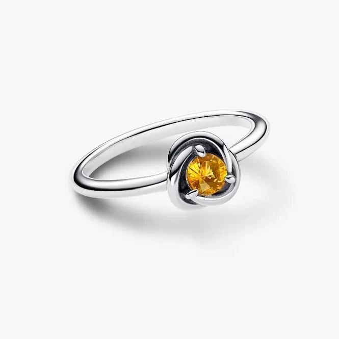 November Birthstone Eternity Circle Ring, Size 52
