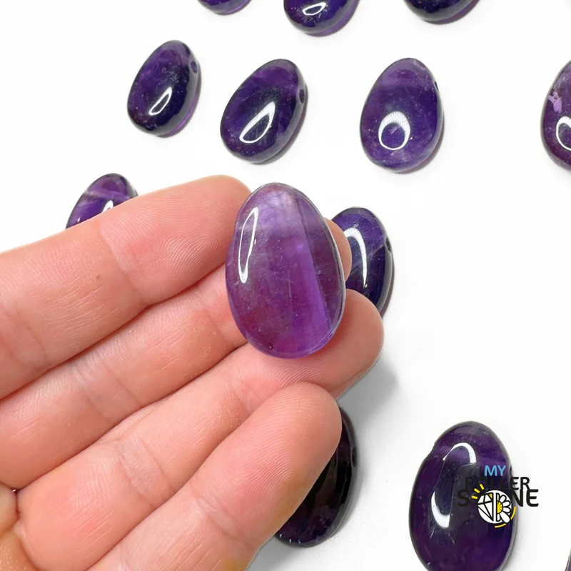 Amethyst-Anhänger mit großem Loch