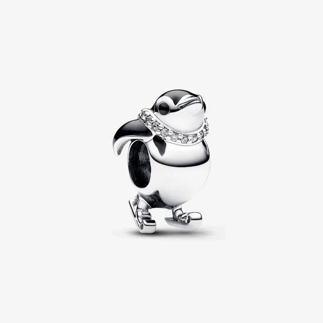 Skiing Penguin Charms