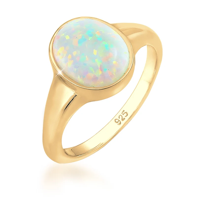 Siegelring | Opal ( Weiß )