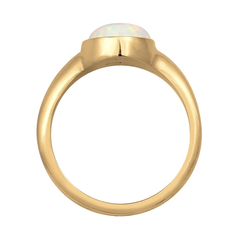 Siegelring | Opal ( Weiß )