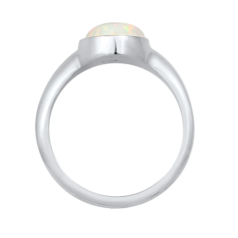 Siegelring | Opal ( Weiß )