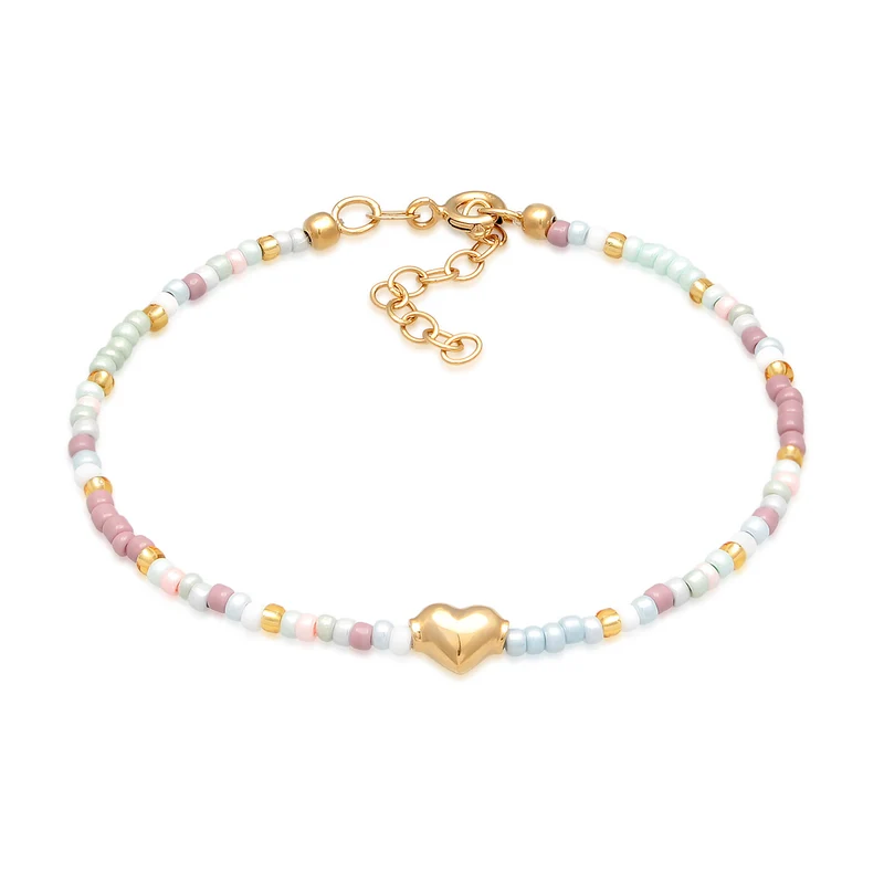 Armband Herz Beads Bunt | Glasperlen