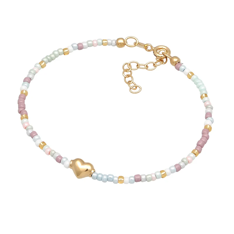 Armband Herz Beads Bunt | Glasperlen