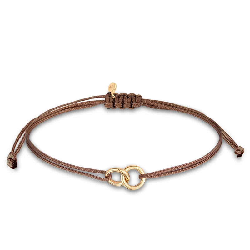Armband Kreis Geo | Nylon (Braun)