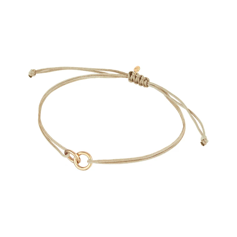Armband Kreis Geo | Nylon (Braun)