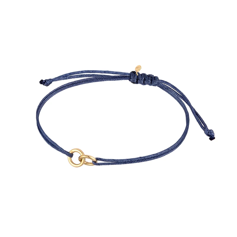 Armband Kreis Geo | Nylon (Braun)