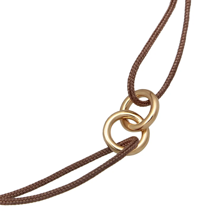 Armband Kreis Geo | Nylon (Braun)