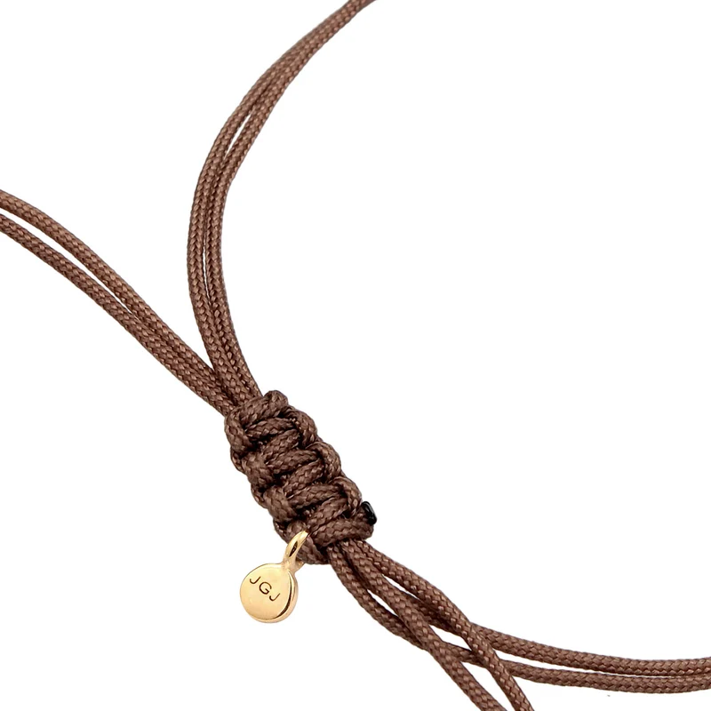 Armband Kreis Geo | Nylon (Braun)