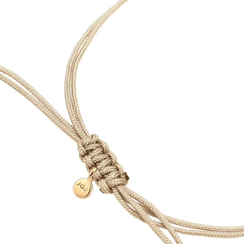 Armband Kreis Geo | Nylon (Braun)