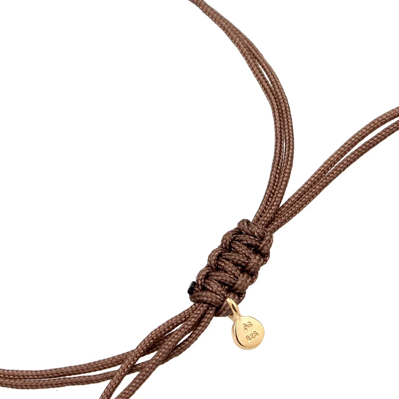 Armband Kreis Geo | Nylon (Braun)