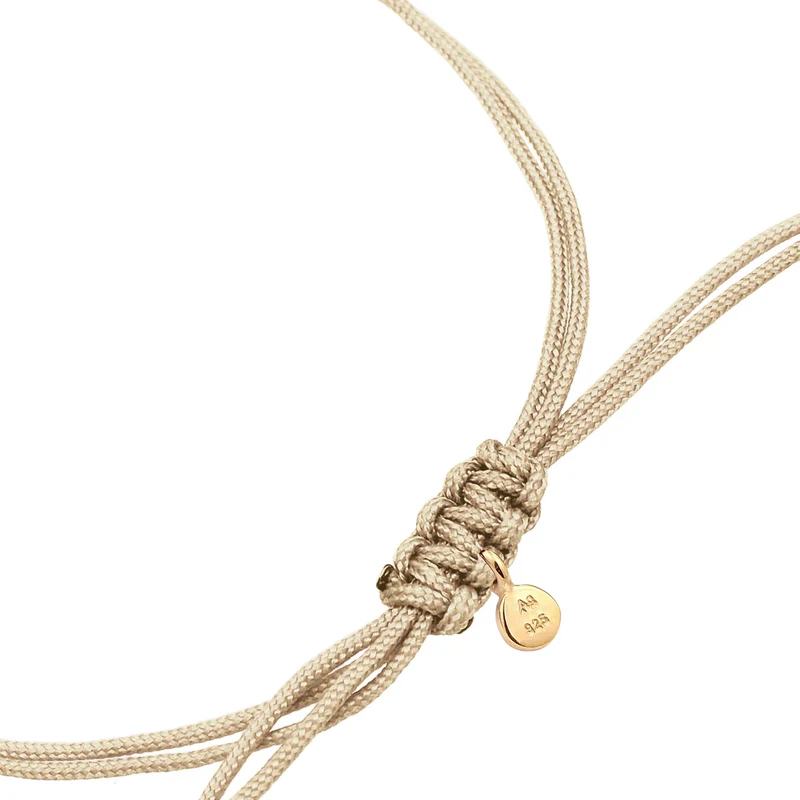 Armband Kreis Geo | Nylon (Braun)