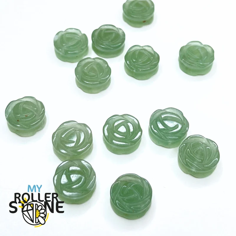 Rosa-grüne Aventurin-Perle