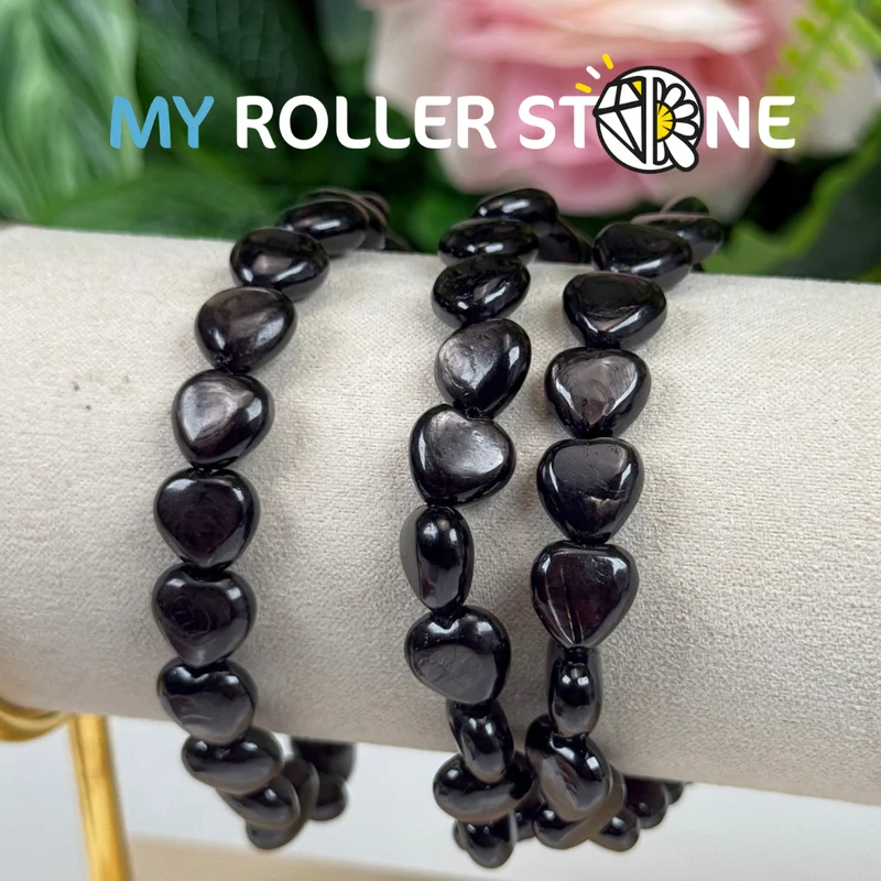 Hypersthene-Herz-Armband