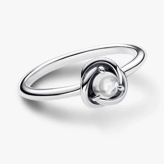 April Birthstone Eternity Circle Ring, Size 52