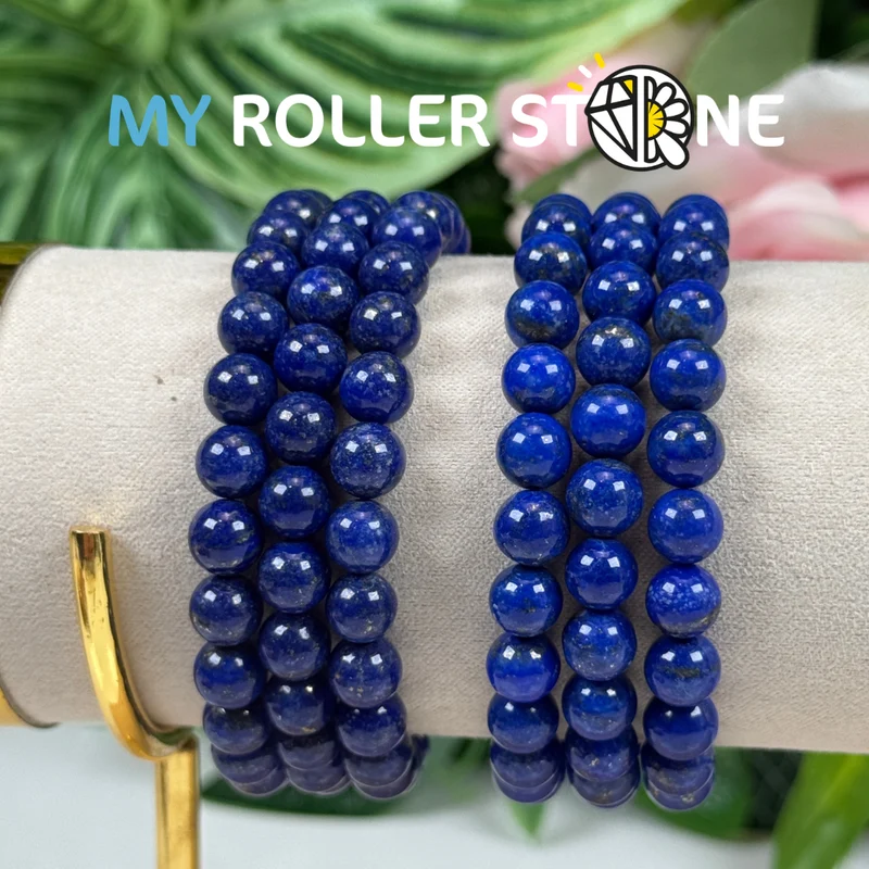 Dreifaches Lapislazuli-Armband 5A