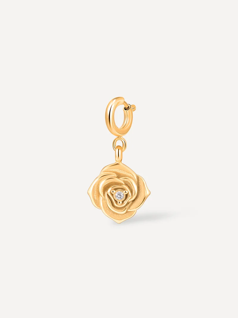 Rose Blooming Grace Ketten-Charm