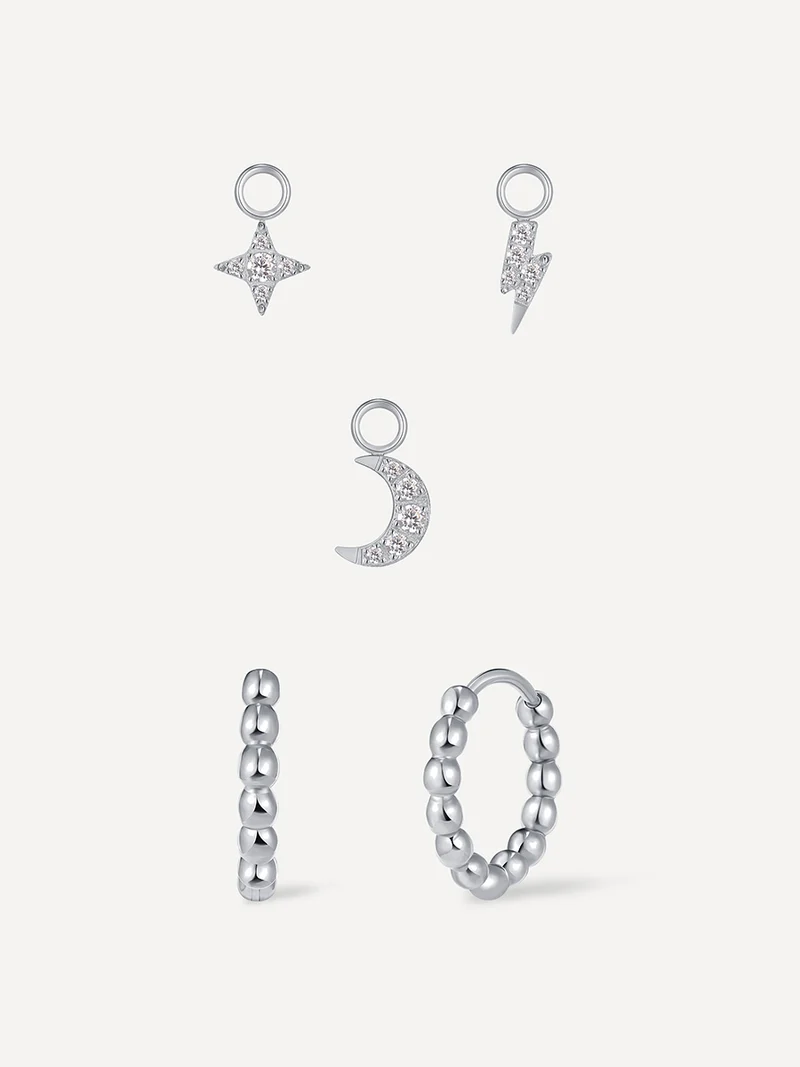 Lunar Sparkle Ohrring-Charm