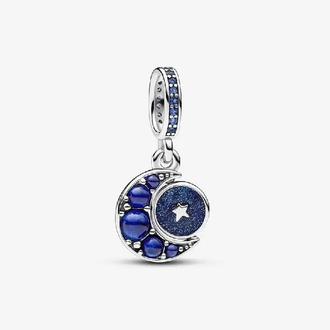 Sparkling Moon Spinning Dangle Charms